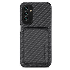 Custodia Silicone Ultra Sottile Morbida Cover con Magnetico S02D per Samsung Galaxy A04s Nero