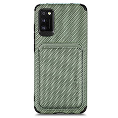 Custodia Silicone Ultra Sottile Morbida Cover con Magnetico S02D per Samsung Galaxy A41 Verde