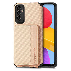 Custodia Silicone Ultra Sottile Morbida Cover con Magnetico S02D per Samsung Galaxy M13 5G Oro