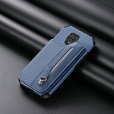 Custodia Silicone Ultra Sottile Morbida Cover con Magnetico S02D per Xiaomi Poco M2 Pro Blu
