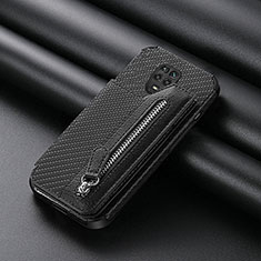 Custodia Silicone Ultra Sottile Morbida Cover con Magnetico S02D per Xiaomi Poco M2 Pro Nero