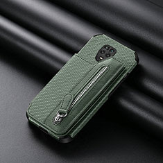 Custodia Silicone Ultra Sottile Morbida Cover con Magnetico S02D per Xiaomi Poco M2 Pro Verde