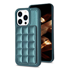Custodia Silicone Ultra Sottile Morbida Cover con Magnetico S03D per Apple iPhone 13 Pro Max Verde