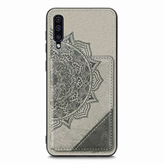 Custodia Silicone Ultra Sottile Morbida Cover con Magnetico S03D per Samsung Galaxy A30S Grigio