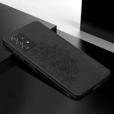 Custodia Silicone Ultra Sottile Morbida Cover con Magnetico S03D per Samsung Galaxy A72 4G Nero