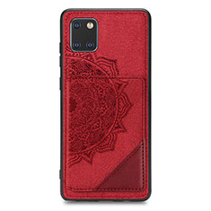 Custodia Silicone Ultra Sottile Morbida Cover con Magnetico S03D per Samsung Galaxy A81 Rosso