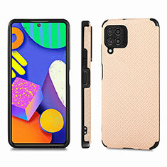 Custodia Silicone Ultra Sottile Morbida Cover con Magnetico S03D per Samsung Galaxy M62 4G Oro