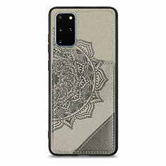 Custodia Silicone Ultra Sottile Morbida Cover con Magnetico S03D per Samsung Galaxy S20 Plus 5G Grigio