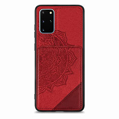 Custodia Silicone Ultra Sottile Morbida Cover con Magnetico S03D per Samsung Galaxy S20 Plus Rosso