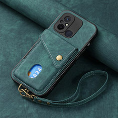 Custodia Silicone Ultra Sottile Morbida Cover con Magnetico S03D per Xiaomi Poco C55 Verde