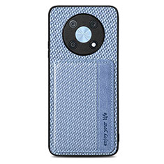 Custodia Silicone Ultra Sottile Morbida Cover con Magnetico S04D per Huawei Nova Y90 Blu