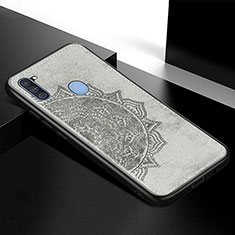 Custodia Silicone Ultra Sottile Morbida Cover con Magnetico S04D per Samsung Galaxy A11 Grigio