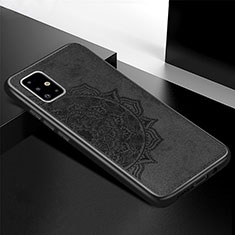 Custodia Silicone Ultra Sottile Morbida Cover con Magnetico S04D per Samsung Galaxy A71 5G Nero