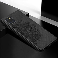 Custodia Silicone Ultra Sottile Morbida Cover con Magnetico S04D per Samsung Galaxy A81 Nero