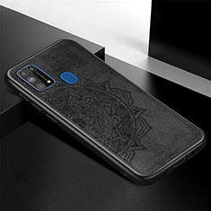 Custodia Silicone Ultra Sottile Morbida Cover con Magnetico S04D per Samsung Galaxy M31 Nero