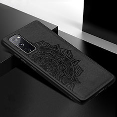 Custodia Silicone Ultra Sottile Morbida Cover con Magnetico S04D per Samsung Galaxy S20 FE (2022) 5G Nero