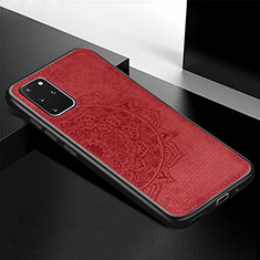 Custodia Silicone Ultra Sottile Morbida Cover con Magnetico S04D per Samsung Galaxy S20 Plus 5G Rosso
