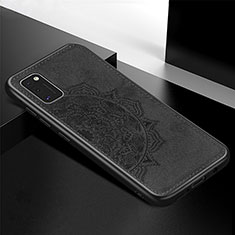 Custodia Silicone Ultra Sottile Morbida Cover con Magnetico S05D per Samsung Galaxy A41 Nero