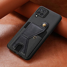 Custodia Silicone Ultra Sottile Morbida Cover con Magnetico S05D per Samsung Galaxy M32 4G Nero