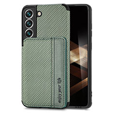 Custodia Silicone Ultra Sottile Morbida Cover con Magnetico S05D per Samsung Galaxy S24 Plus 5G Verde