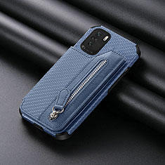 Custodia Silicone Ultra Sottile Morbida Cover con Magnetico S05D per Xiaomi Mi 11X Pro 5G Blu