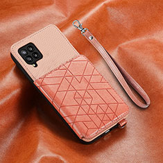 Custodia Silicone Ultra Sottile Morbida Cover con Magnetico S07D per Samsung Galaxy A42 5G Rosa
