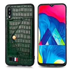 Custodia Silicone Ultra Sottile Morbida Cover con Magnetico S07D per Samsung Galaxy M10 Verde
