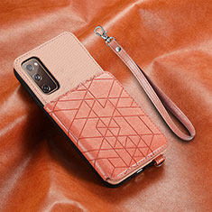 Custodia Silicone Ultra Sottile Morbida Cover con Magnetico S07D per Samsung Galaxy S20 FE 5G Rosa