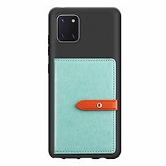 Custodia Silicone Ultra Sottile Morbida Cover con Magnetico S10D per Samsung Galaxy Note 10 Lite Verde