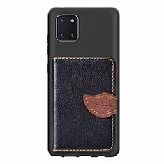 Custodia Silicone Ultra Sottile Morbida Cover con Magnetico S15D per Samsung Galaxy M60s Nero