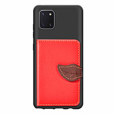 Custodia Silicone Ultra Sottile Morbida Cover con Magnetico S15D per Samsung Galaxy M60s Rosso