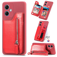 Custodia Silicone Ultra Sottile Morbida Cover con Magnetico SD1 per Xiaomi Redmi Note 12 5G Rosso