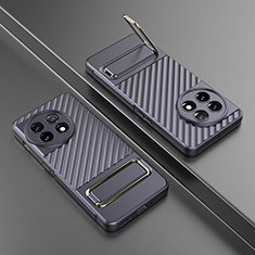 Custodia Silicone Ultra Sottile Morbida Cover con Supporto KC3 per OnePlus 11 5G Lavanda
