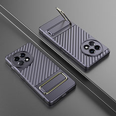 Custodia Silicone Ultra Sottile Morbida Cover con Supporto KC3 per OnePlus 11R 5G Lavanda