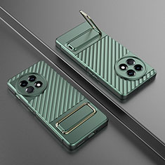 Custodia Silicone Ultra Sottile Morbida Cover con Supporto KC3 per OnePlus Ace 2 5G Verde