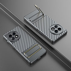 Custodia Silicone Ultra Sottile Morbida Cover con Supporto KC3 per OnePlus Ace 2 Pro 5G Grigio