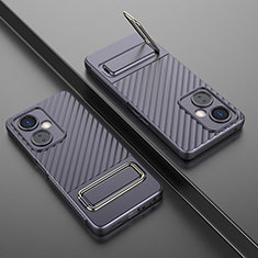 Custodia Silicone Ultra Sottile Morbida Cover con Supporto KC3 per OnePlus Nord CE 3 5G Lavanda