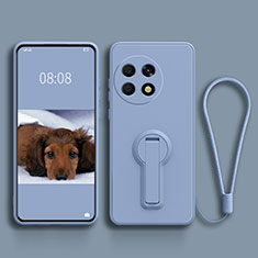 Custodia Silicone Ultra Sottile Morbida Cover con Supporto per OnePlus 11 5G Grigio Lavanda