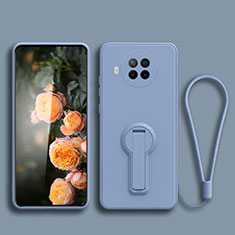 Custodia Silicone Ultra Sottile Morbida Cover con Supporto per Xiaomi Mi 10T Lite 5G Grigio Lavanda