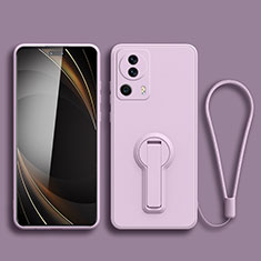 Custodia Silicone Ultra Sottile Morbida Cover con Supporto S01 per Xiaomi Mi 12 Lite NE 5G Lavanda