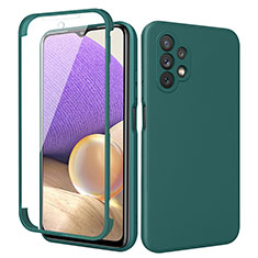 Custodia Silicone Ultra Sottile Morbida Cover Fronte e Retro 360 Gradi MJ1 per Samsung Galaxy M32 5G Verde