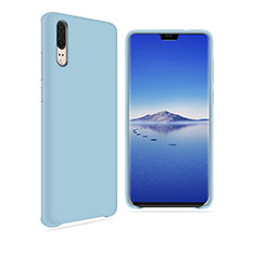 Custodia Silicone Ultra Sottile Morbida Cover Fronte e Retro 360 Gradi per Huawei P20 Cielo Blu