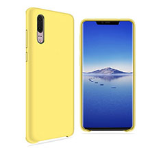 Custodia Silicone Ultra Sottile Morbida Cover Fronte e Retro 360 Gradi per Huawei P20 Giallo