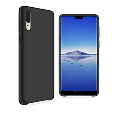 Custodia Silicone Ultra Sottile Morbida Cover Fronte e Retro 360 Gradi per Huawei P20 Nero