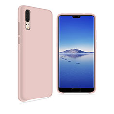 Custodia Silicone Ultra Sottile Morbida Cover Fronte e Retro 360 Gradi per Huawei P20 Oro Rosa