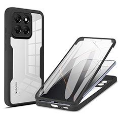 Custodia Silicone Ultra Sottile Morbida Cover Fronte e Retro 360 Gradi per Xiaomi Mi 14 5G Nero