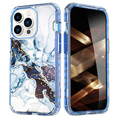 Custodia Silicone Ultra Sottile Morbida Cover Fronte e Retro 360 Gradi YJ1 per Apple iPhone 15 Pro Multicolore