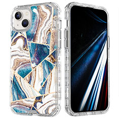 Custodia Silicone Ultra Sottile Morbida Cover Fronte e Retro 360 Gradi YJ2 per Apple iPhone 14 Plus Multicolore