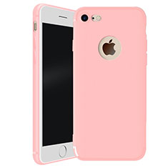 Custodia Silicone Ultra Sottile Morbida Cover H01 per Apple iPhone 7 Rosa