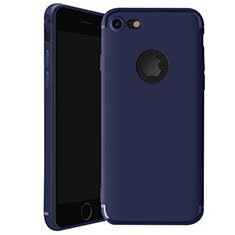 Custodia Silicone Ultra Sottile Morbida Cover H01 per Apple iPhone 8 Blu